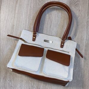 Fiorelli Tan and Cream Tote Bag